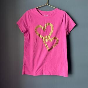Gold‎ heart tee
